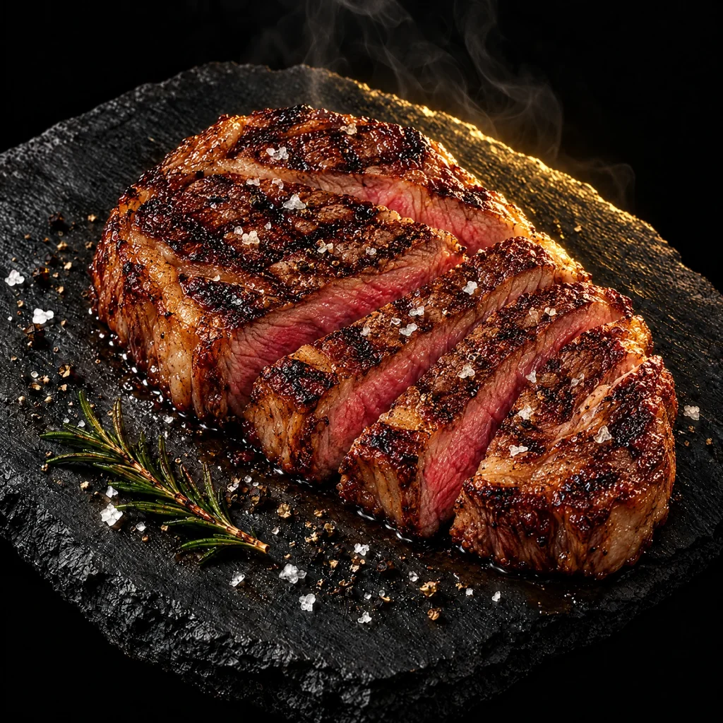 Ribeye, cooked